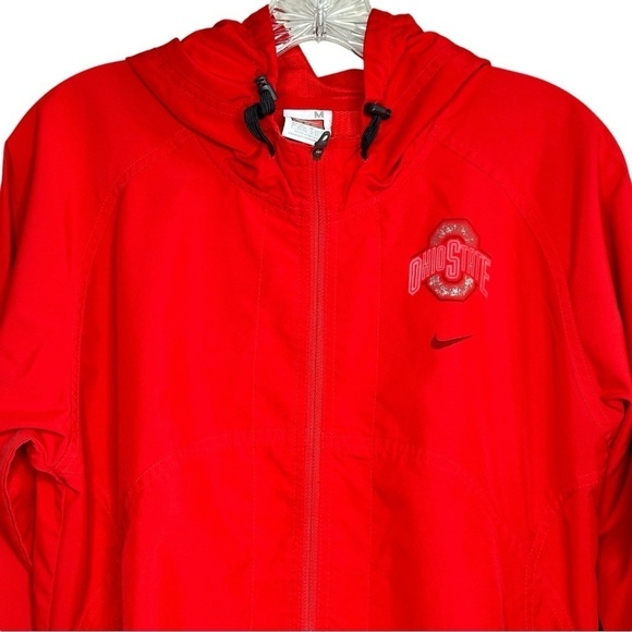 Ohio State Buckeyes Red Nike Full Zip Long Sleeve Jacket Size M (8-10) - Picture 2 of 10